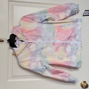 Girls Tie Dye, light weight jacket, size 10-12, by Me Jane. NWT.